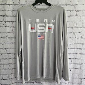 Short Par 4 Men's Long Sleeve Team USA Shirt 2XL XXL